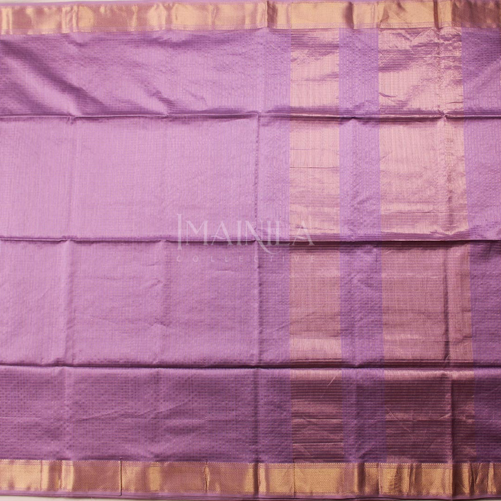 Lavender Maheshwari Silk Saree