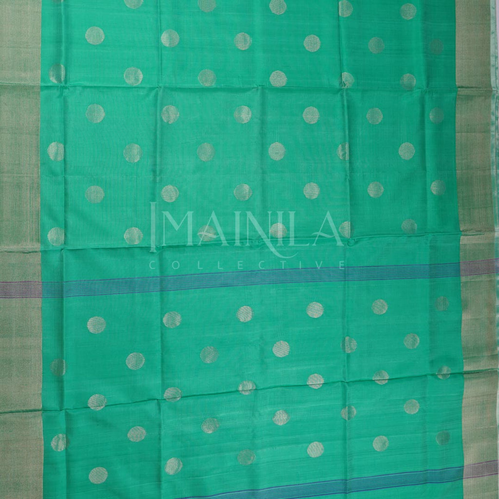 Sea Green Uppada Soft Silk Saree