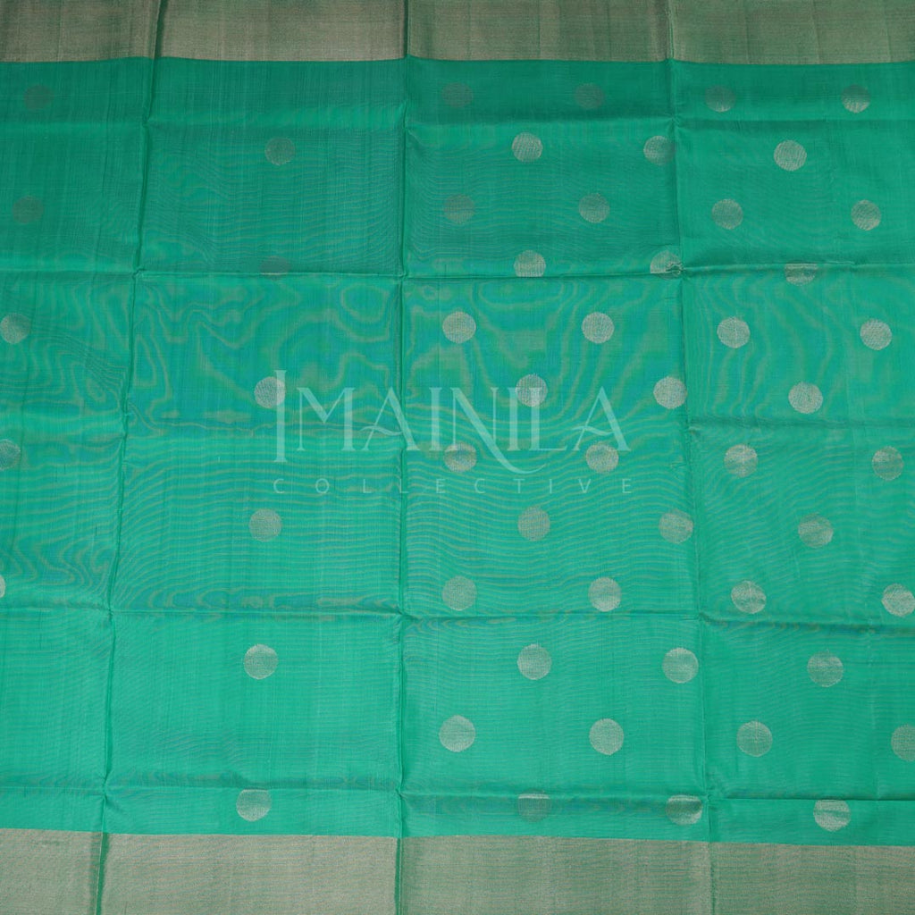 Sea Green Uppada Soft Silk Saree