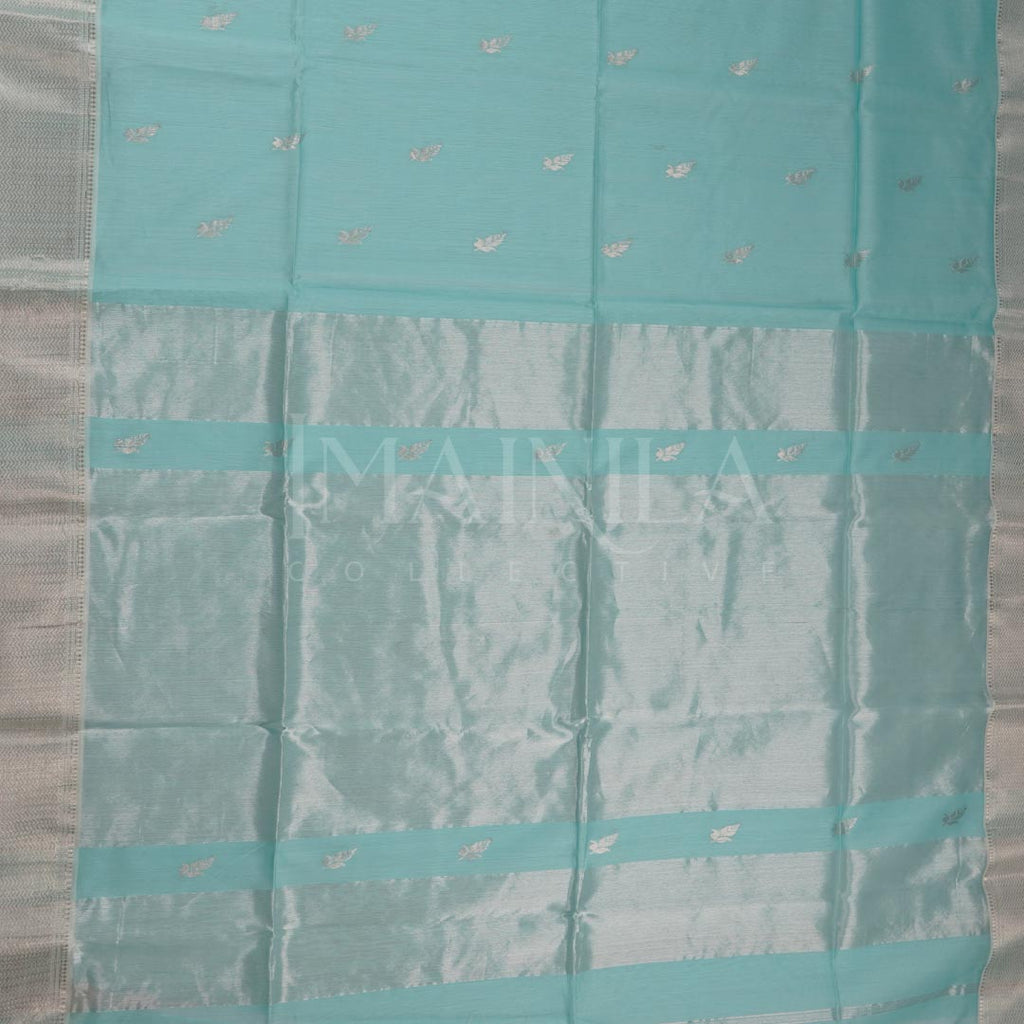 Sea Green handloom Maheshwari Silk Saree