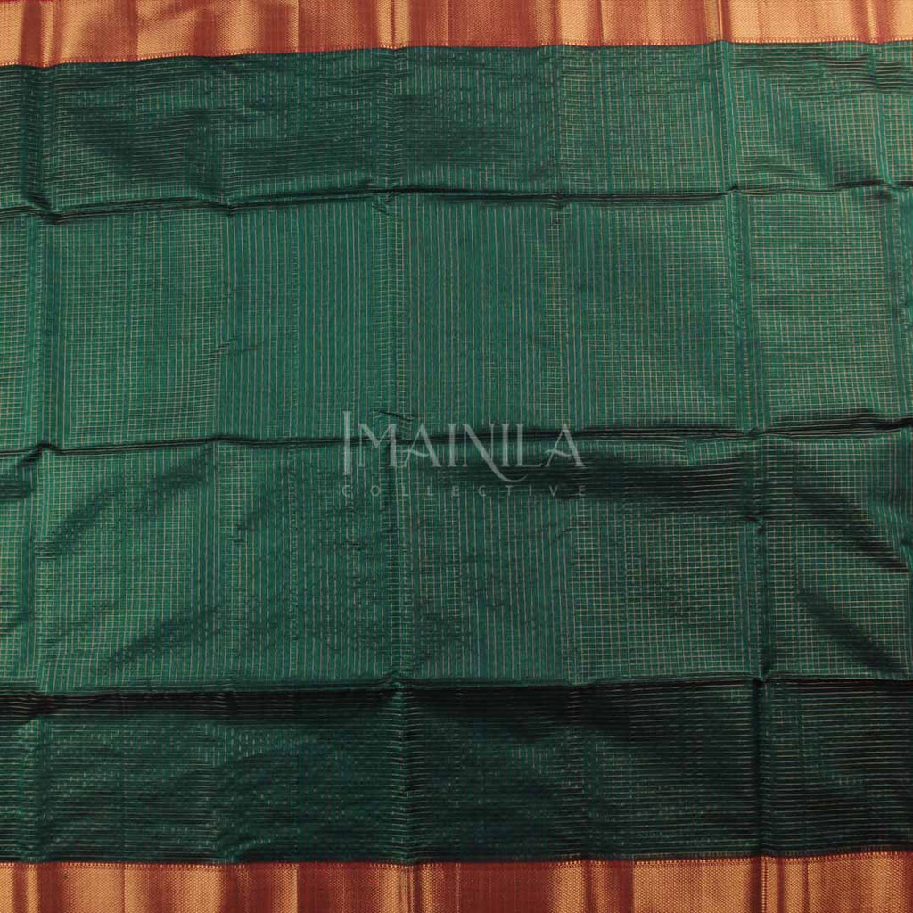 Light Green Maheshwari Silk Saree