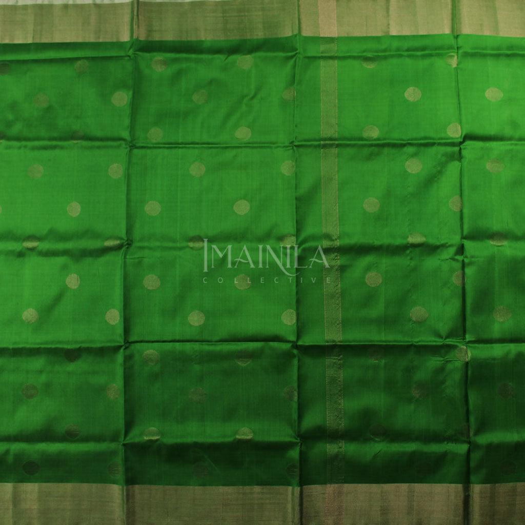 Light Green Uppada Soft Silk Saree