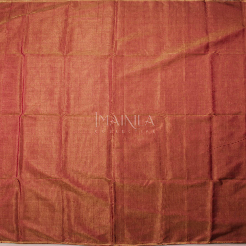 Pastel Pink handloom Tissue Maheshwari Silk Saree